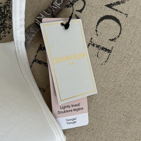 NWT Calvin Klein Modern Cotton lightly lined triangle bralette - Picture 4 of 9